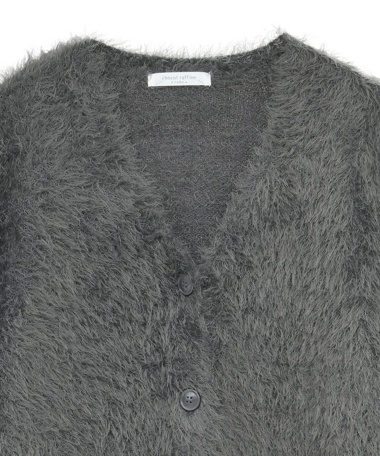 Green Parks「シャギーVネックカーディガン」|カーディガン|