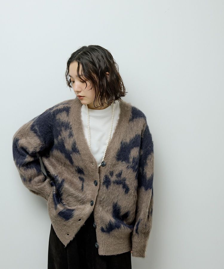 Green Parks「アニマル柄カーディガン」|カーディガン|