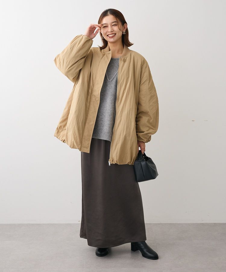 Green Parks「フェイクレイヤードVネックニットプルオーバー」|ニット・セーター|