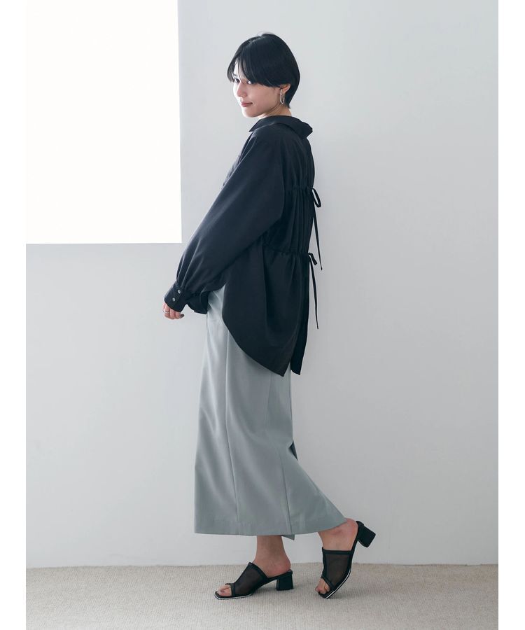 YECCA VECCA「シャーリングロングナロースカート」|スカート|