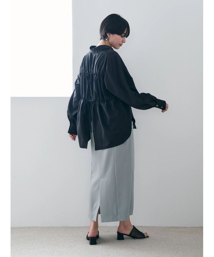 YECCA VECCA「シャーリングロングナロースカート」|スカート|