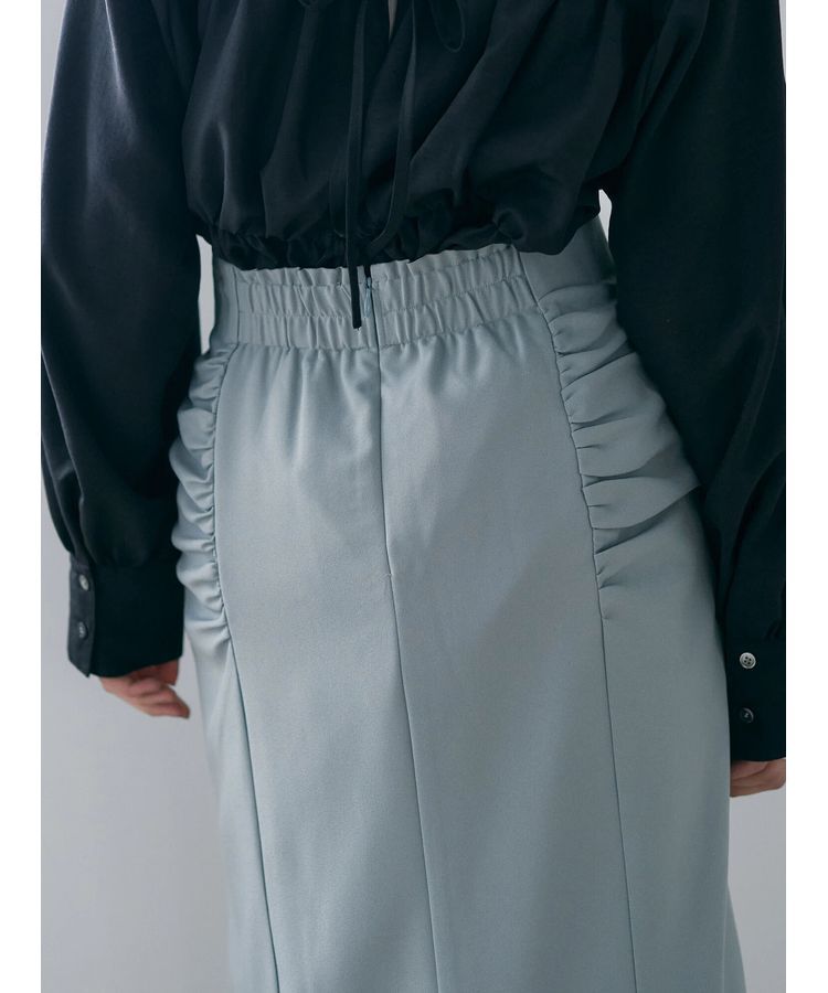 YECCA VECCA「シャーリングロングナロースカート」|スカート|