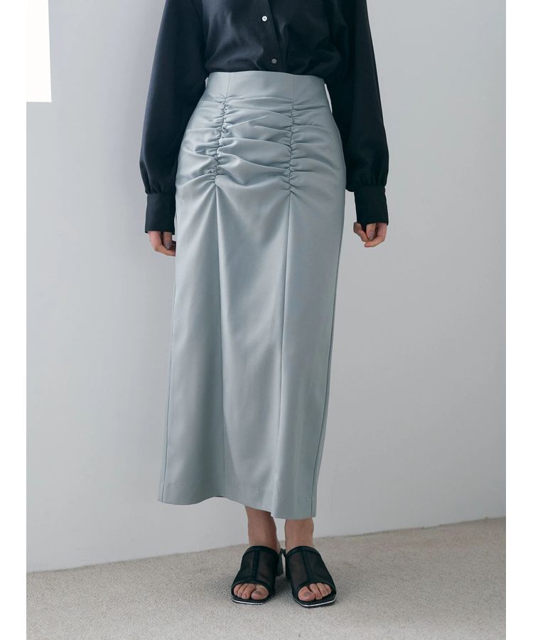 YECCA VECCA「シャーリングロングナロースカート」|スカート|Mint
