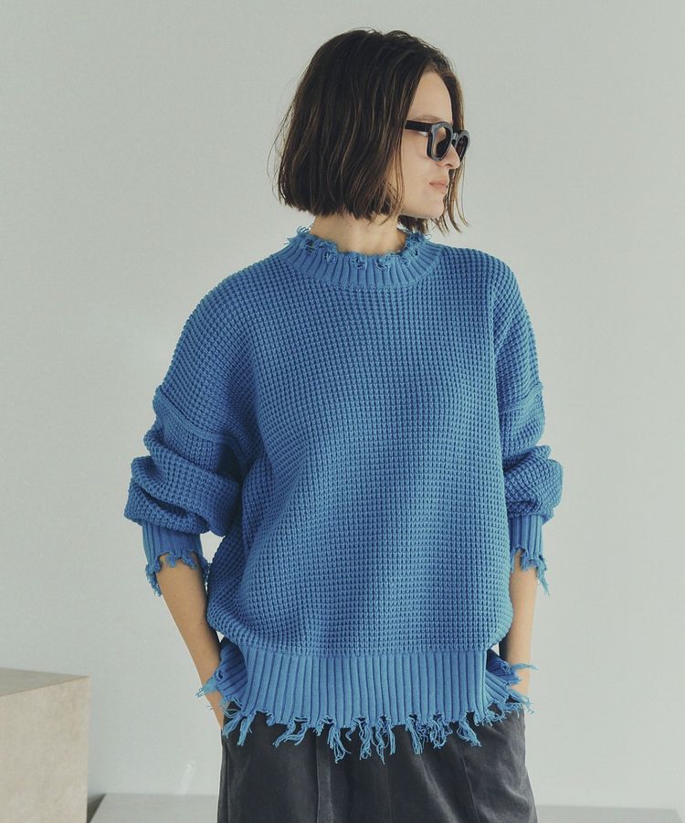Editt by YECCA VECCA「ダメージルーズニット」|ニット・セーター|