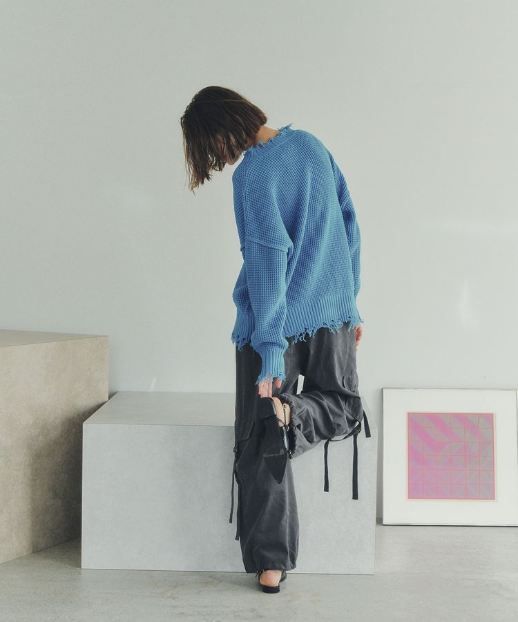 Editt by YECCA VECCA「ダメージルーズニット」|ニット・セーター|