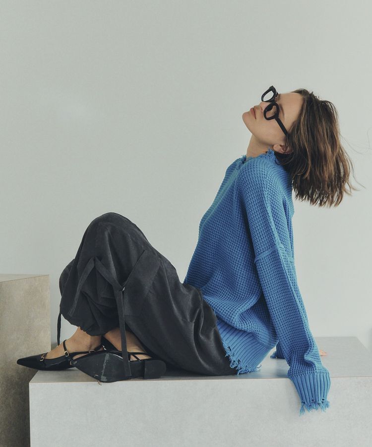 Editt by YECCA VECCA「ダメージルーズニット」|ニット・セーター|