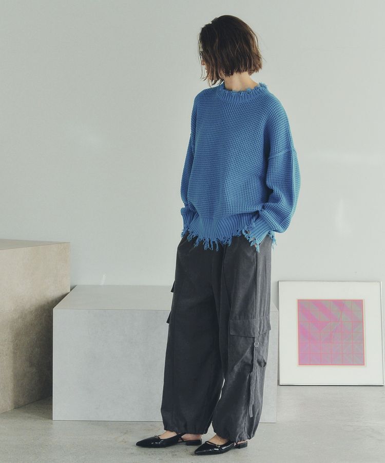 Editt by YECCA VECCA「ダメージルーズニット」|ニット・セーター|