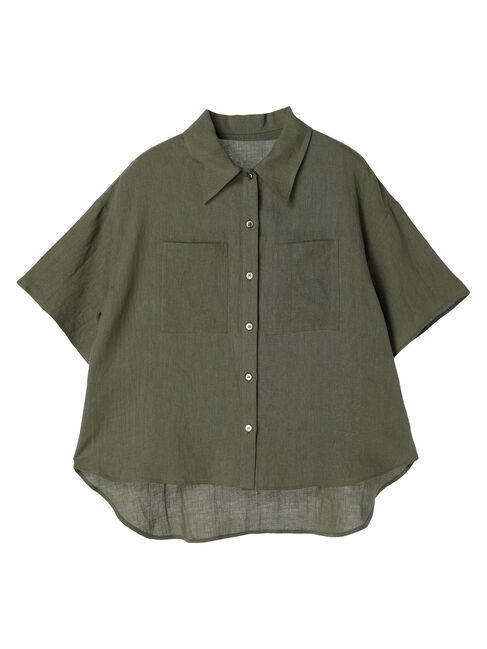 GARAGE OF GOOD CLOTHING「フレンチリネンハーフスリーブシャツ」|シャツ・ブラウス|
