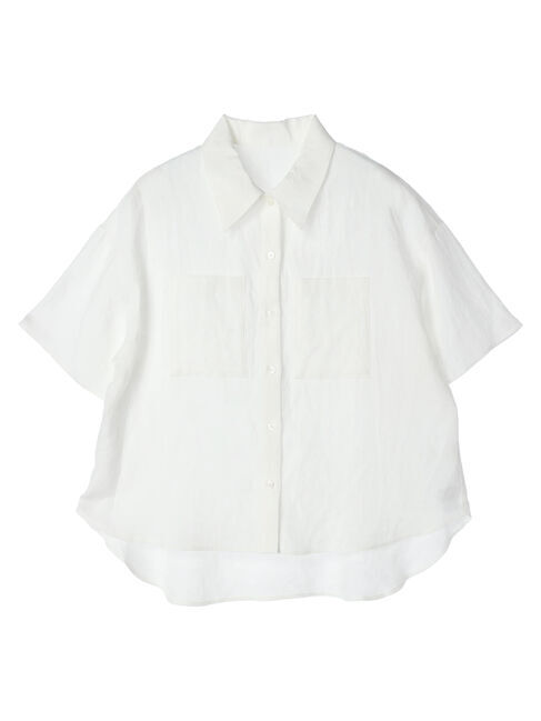 GARAGE OF GOOD CLOTHING「フレンチリネンハーフスリーブシャツ」|シャツ・ブラウス|