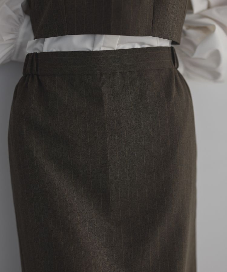 GARAGE OF GOOD CLOTHING「【日本製】ストライプロングスカート」|タイト|