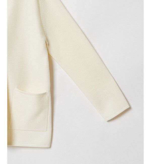 allureville「セミダブルガーターニットジャケット」|ノーカラージャケット|