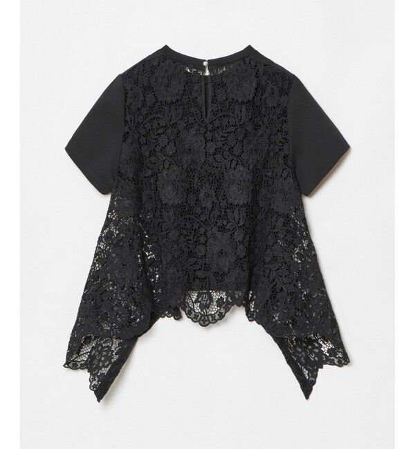 LOULOU WILLOUGHBY「【LOULOU WILLOUGHBY】レースドッキングプルオーバーブラウス」|Tシャツ・カットソー|