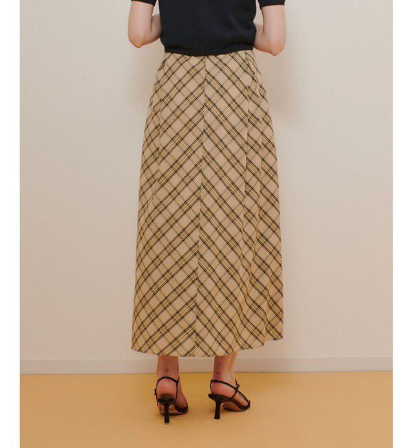 allureville「チェックナロースカート」|スカート|