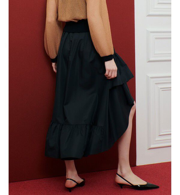 LOULOU WILLOUGHBY「【LOULOU WILLOUGHBY】レイヤーアシンメトリースカート」|スカート|