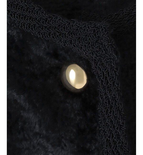 allureville「ベロアニットジャケット」|カーディガン|