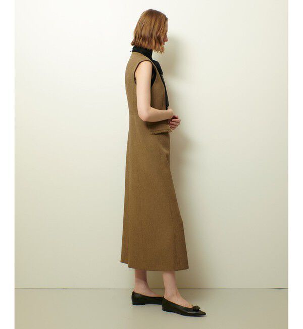 allureville「ツィードライクロングジレワンピース」|ワンピース|