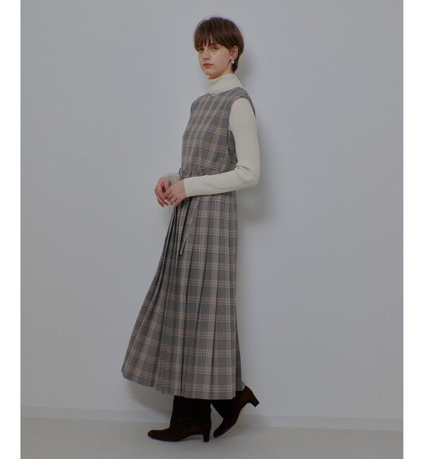 allureville「サイドスリットプリーツロングワンピース」|ワンピース|