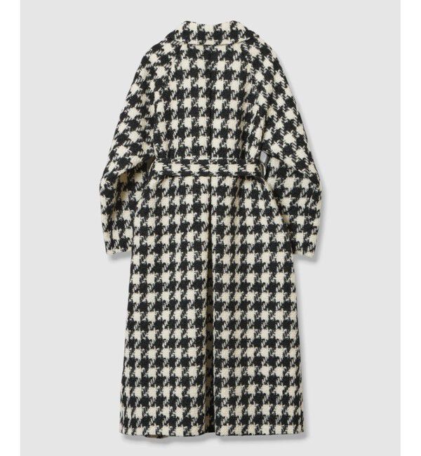 LOULOU WILLOUGHBY「【LOULOU WILLOUGHBY】ロービング千鳥ロングコート」|ダッフルコート|