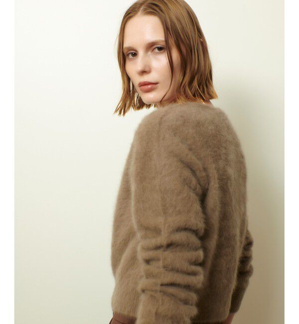 allureville「カシミヤブレンドファー加工カーディガン」|カーディガン|