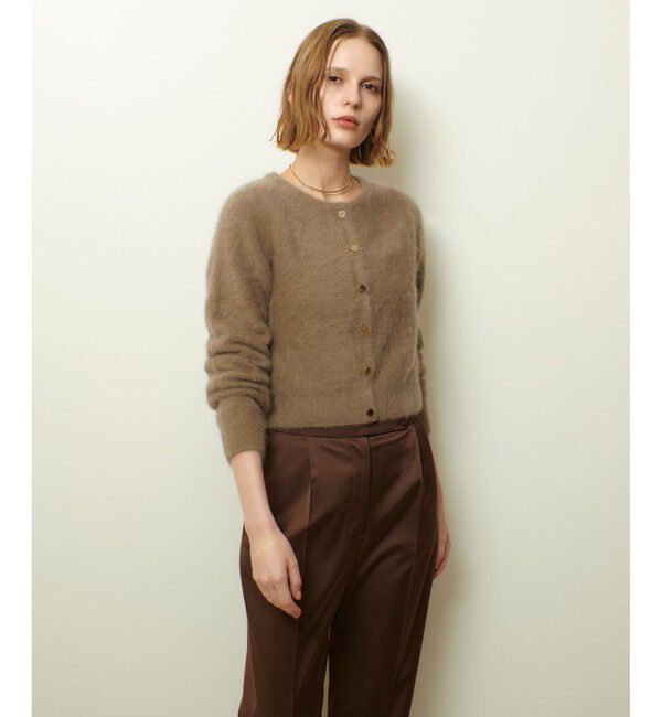 allureville「カシミヤブレンドファー加工カーディガン」|カーディガン|