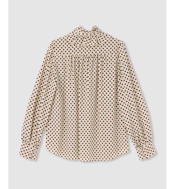 LOULOU WILLOUGHBY「◇【LOULOU WILLOUGHBY】デシンドットフリルボウタイブラウス」|シャツ・ブラウス|