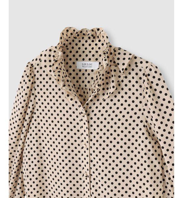 LOULOU WILLOUGHBY「◇【LOULOU WILLOUGHBY】デシンドットフリルボウタイブラウス」|シャツ・ブラウス|