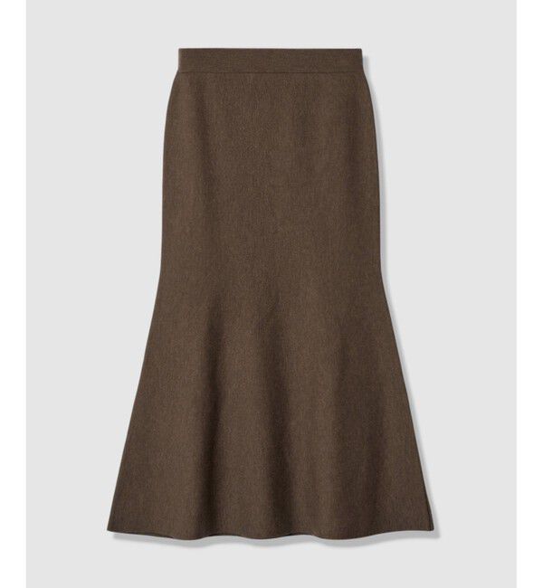 allureville「ウール混Ｗフェイスナローマーメイドスカート」|スカート|