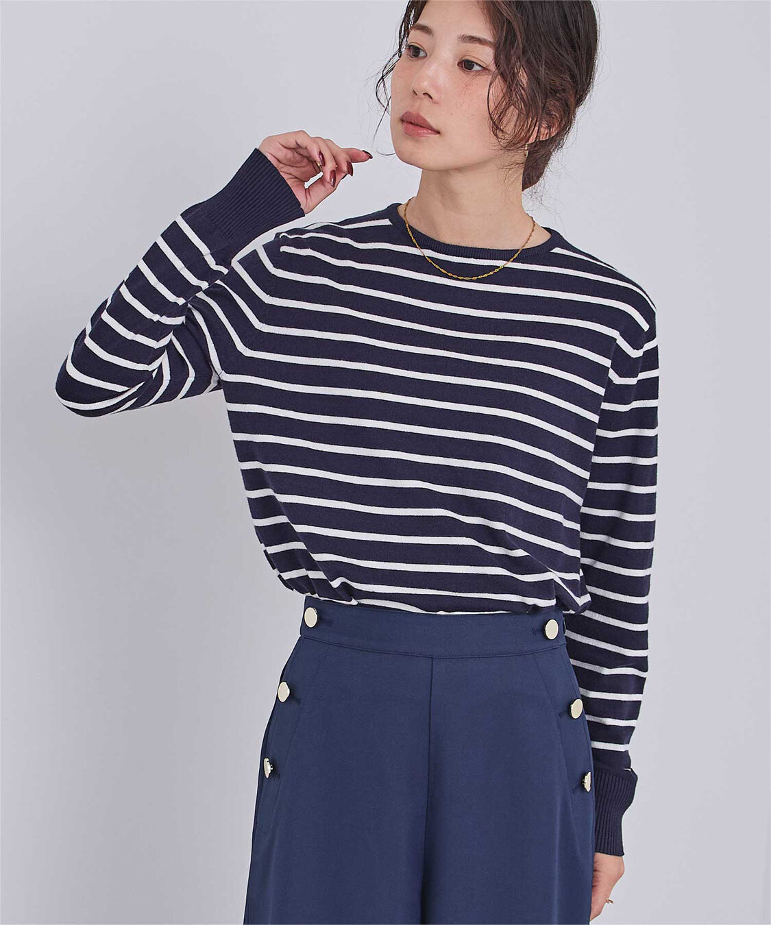 ur's「カシミヤタッチクルーネックニットトップス」|ニット・セーター|