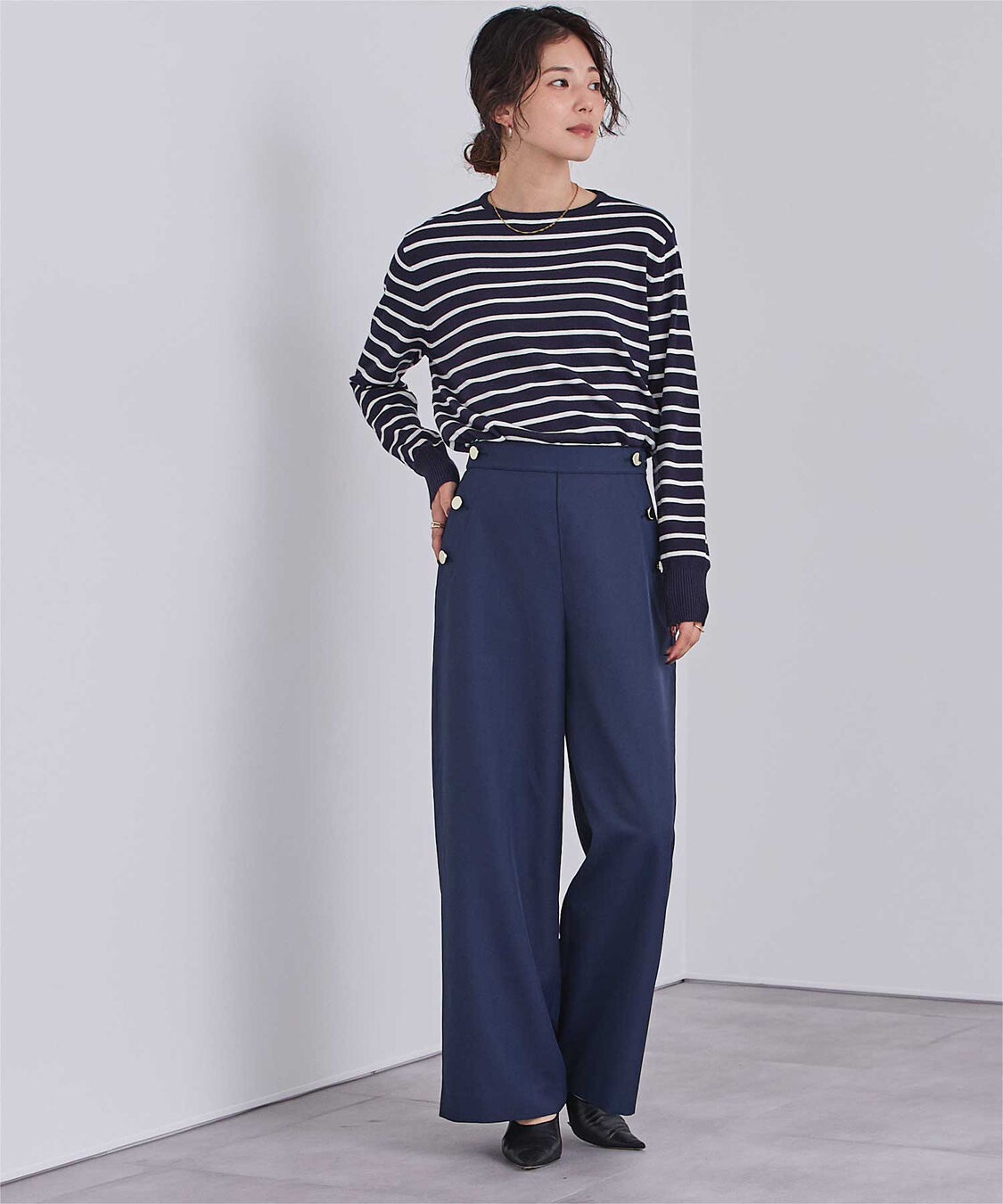 ur's「カシミヤタッチクルーネックニットトップス」|ニット・セーター|