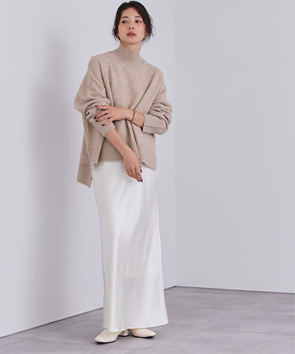 ur's「4.5cmスクエアトゥブーツ」|ショートブーツ|