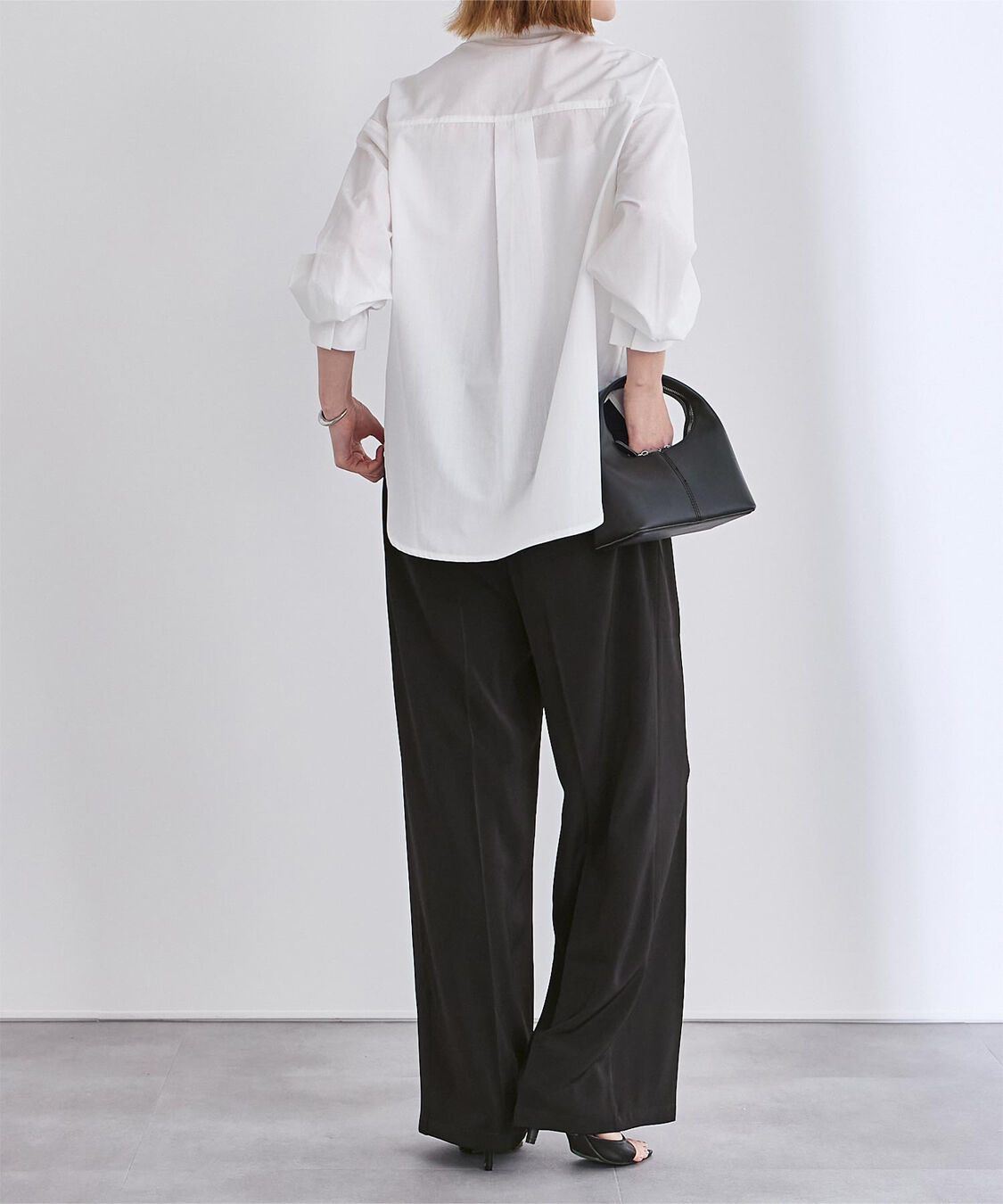 ur's「ワンタックハイウエストワイドパンツ」|スラックス|