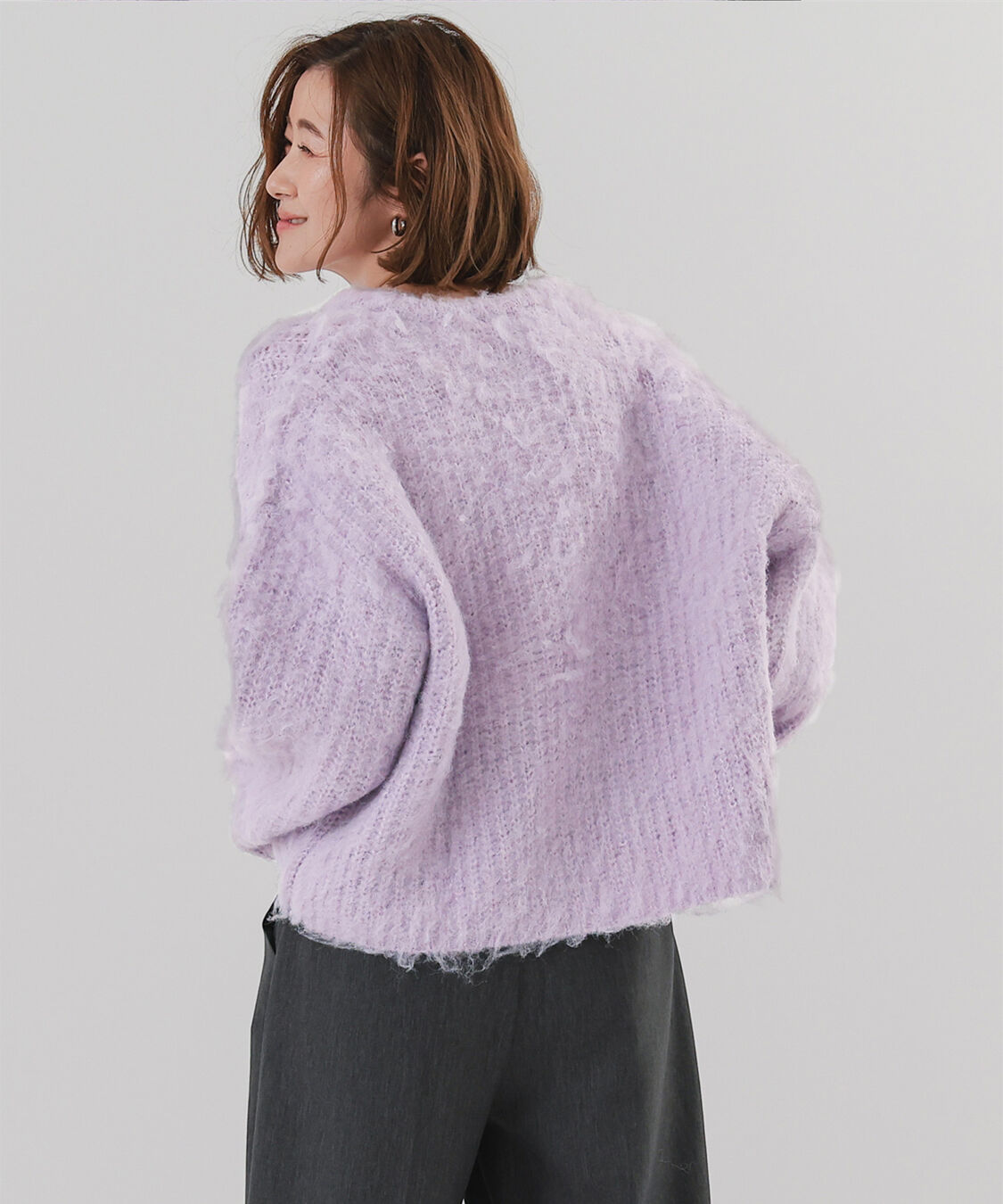 ur's「ディープキーネックモヘアライクニット」|ニット・セーター|