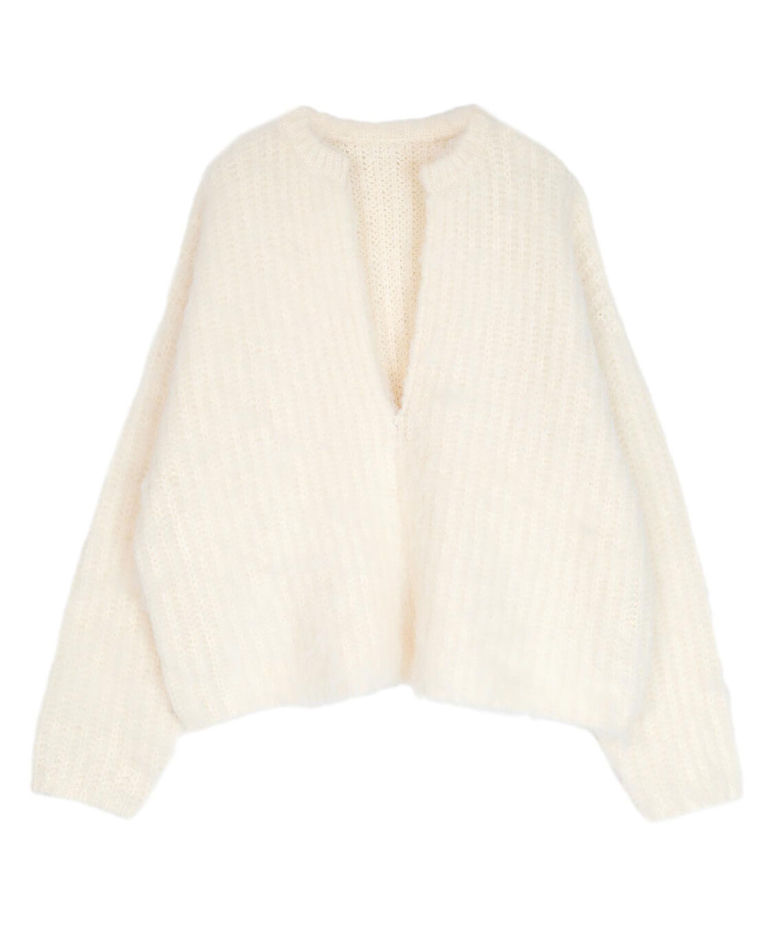 ur's「ディープキーネックモヘアライクニット」|ニット・セーター|