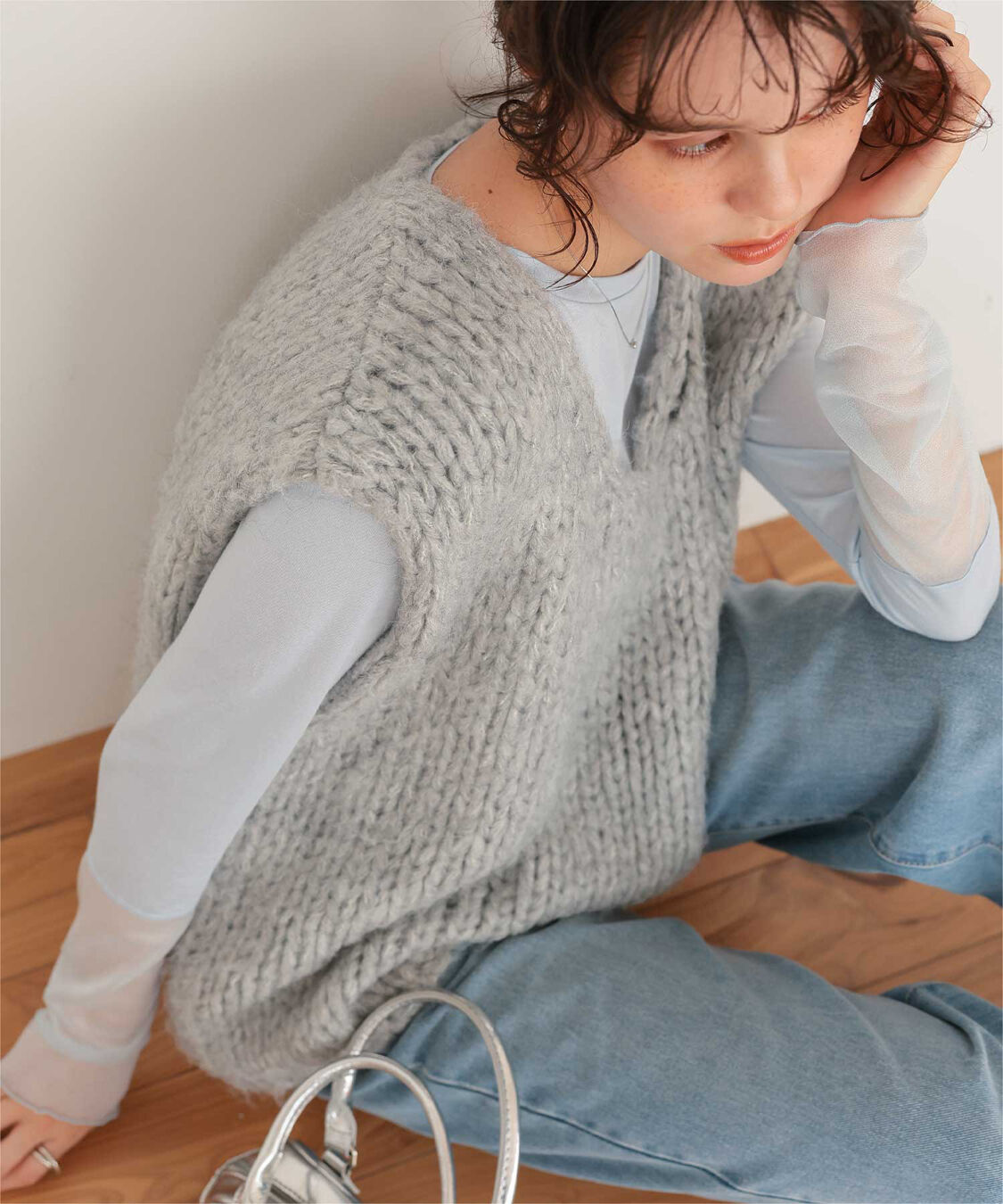 titivate「ローゲージニットベスト」|ニット・セーター|