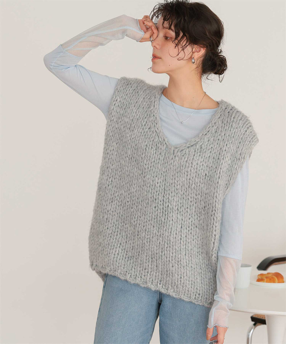 titivate「ローゲージニットベスト」|ニット・セーター|