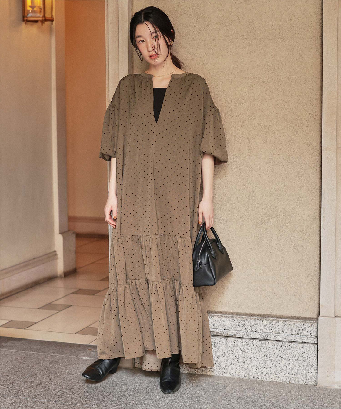 titivate「スキッパーティアードワンピース」|ワンピース|