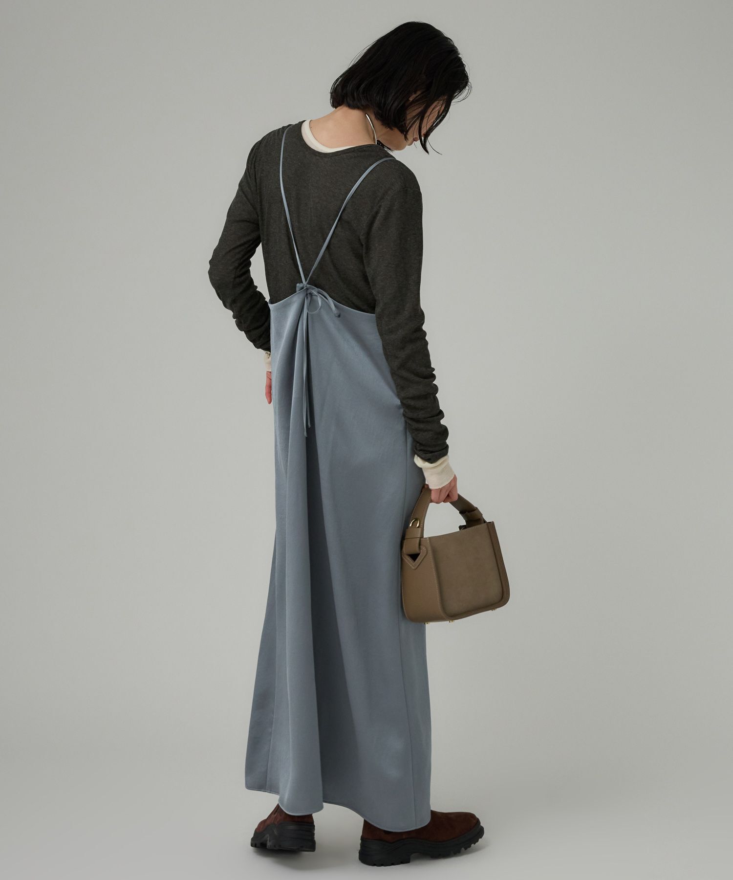 BABYLONE「ヴィンテージサテンワンピース」|ワンピース|