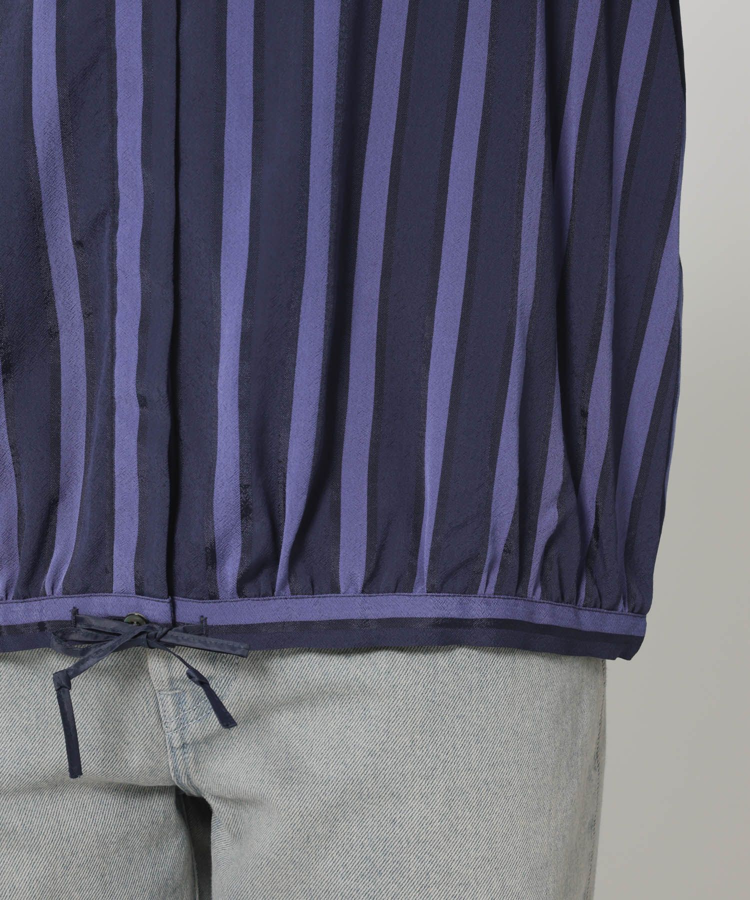 BABYLONE「キュプラストライプシャツ」|シャツ・ブラウス|