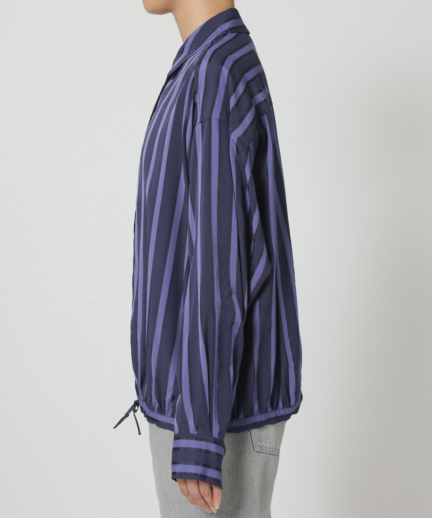 BABYLONE「キュプラストライプシャツ」|シャツ・ブラウス|