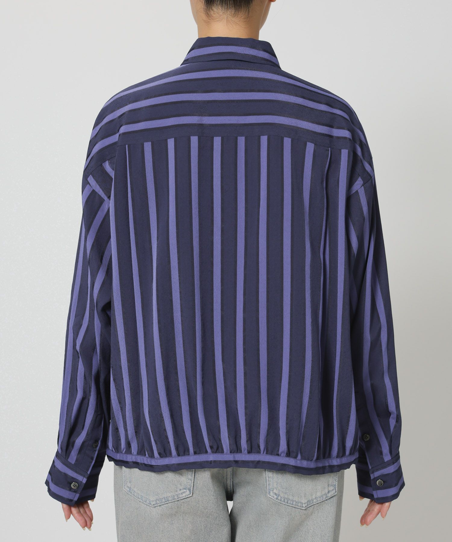 BABYLONE「キュプラストライプシャツ」|シャツ・ブラウス|