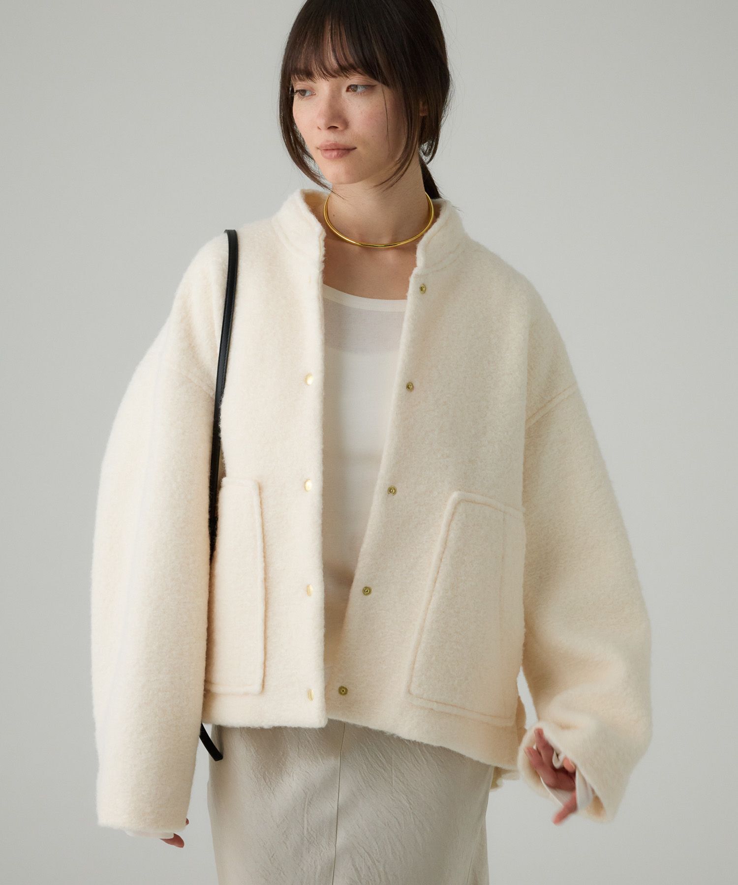 BABYLONE「ウェイビーニードルブルゾン」|ブルゾン・スタジャン|