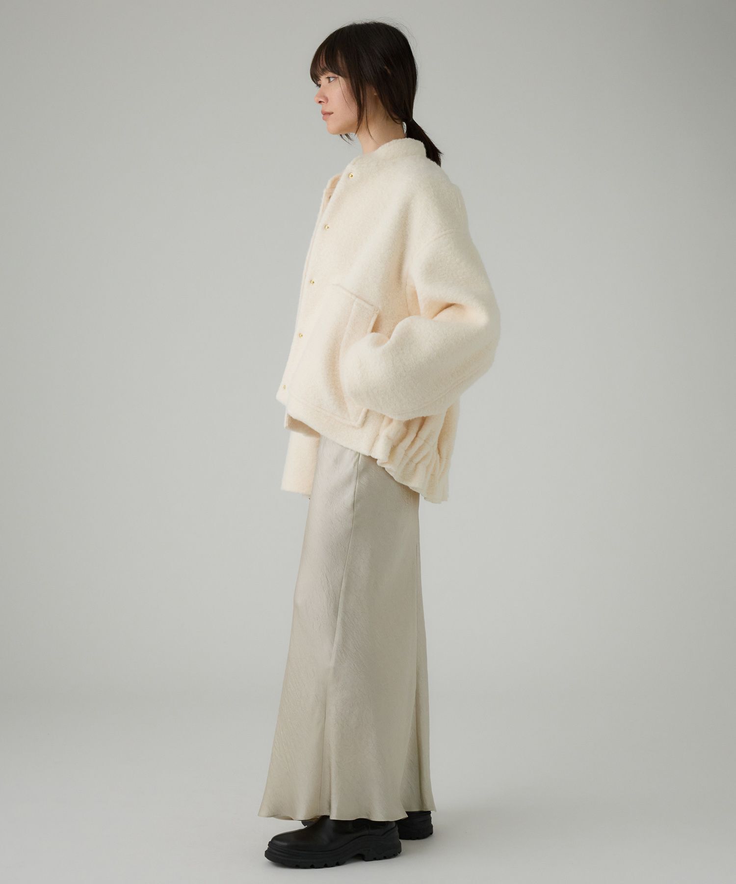 BABYLONE「ウェイビーニードルブルゾン」|ブルゾン・スタジャン|