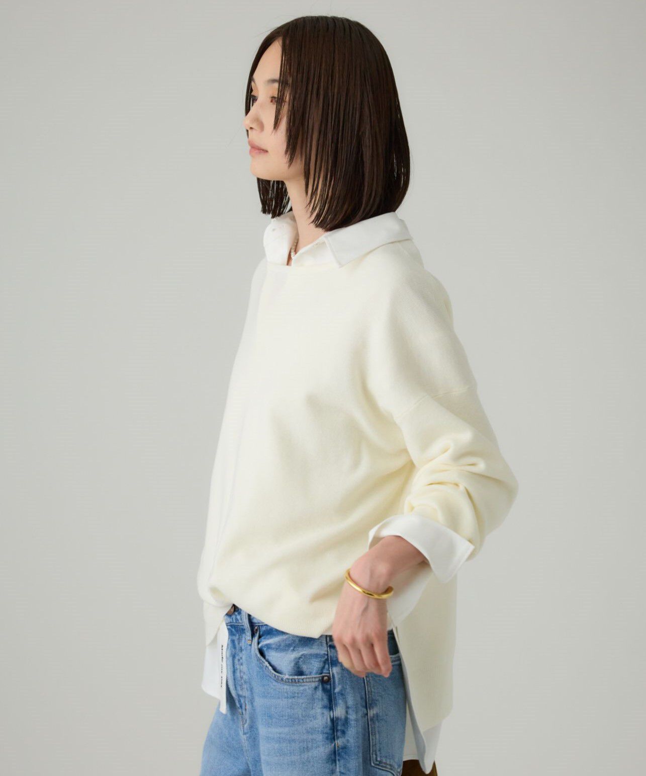 BABYLONE「ボートネックポンチョニット	」|ニット・セーター|