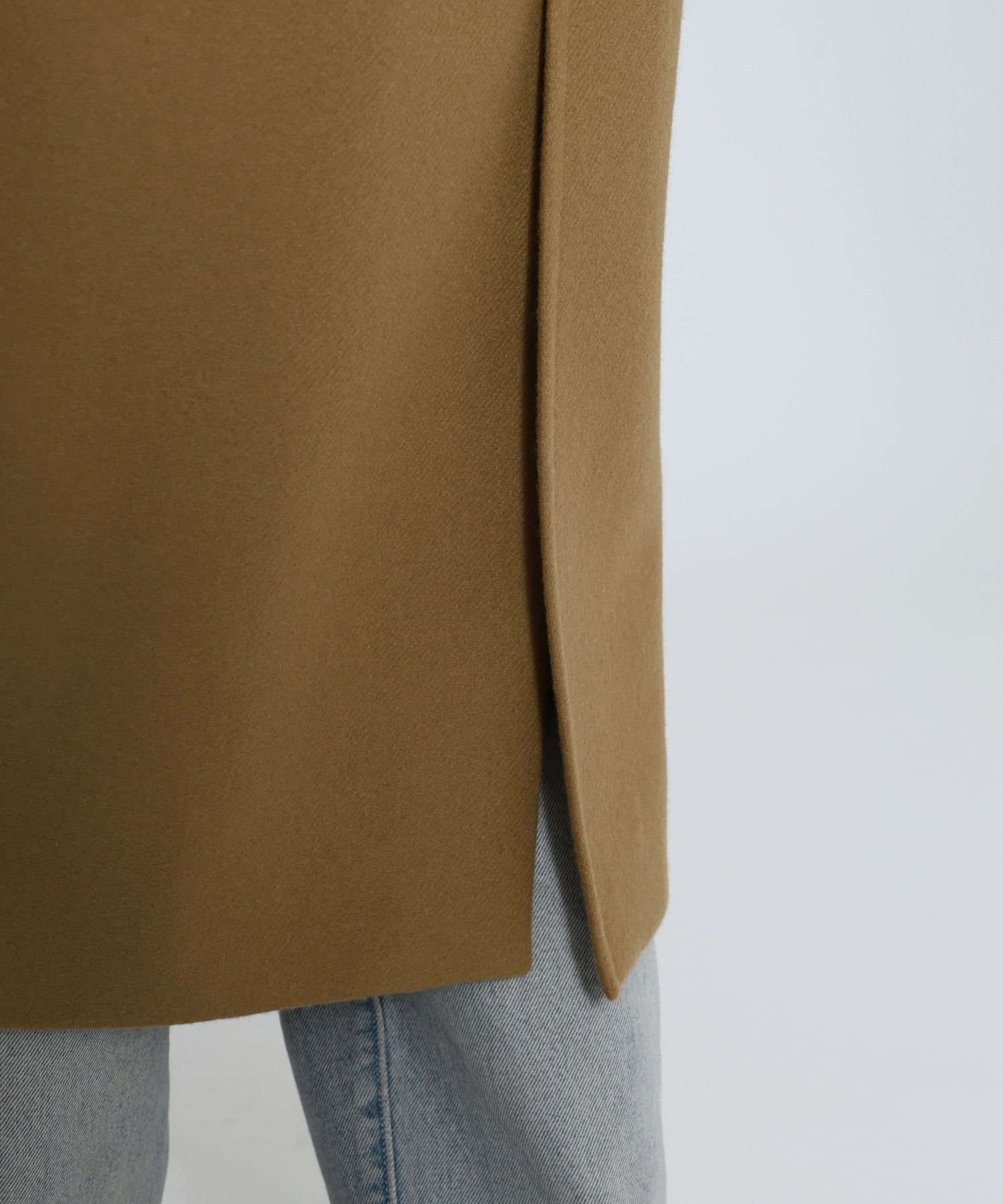 BABYLONE「ダブルメルトンステンカラーコート」|ステンカラーコート|