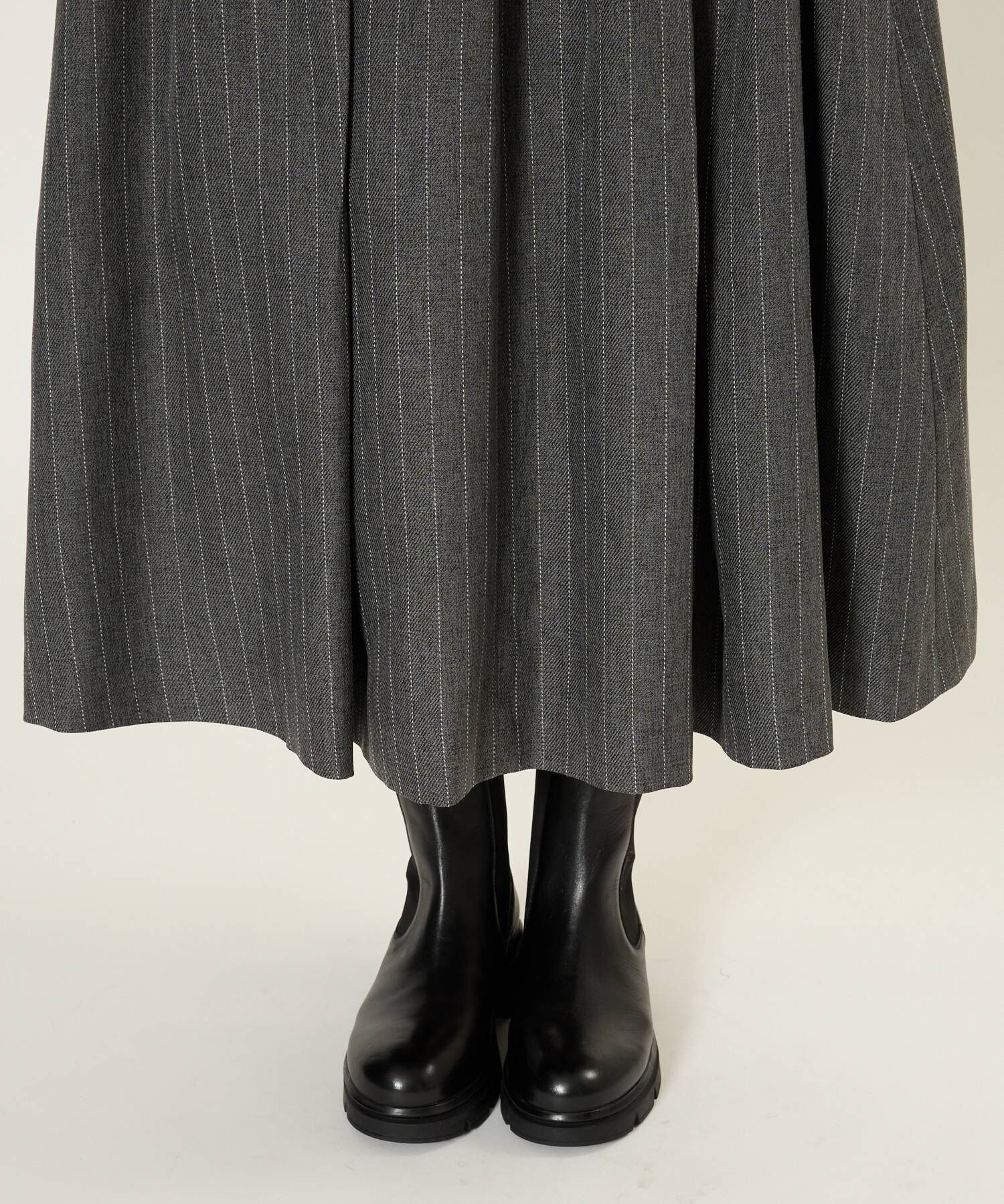 BABYLONE「メランジタックフレアスカート」|スカート|