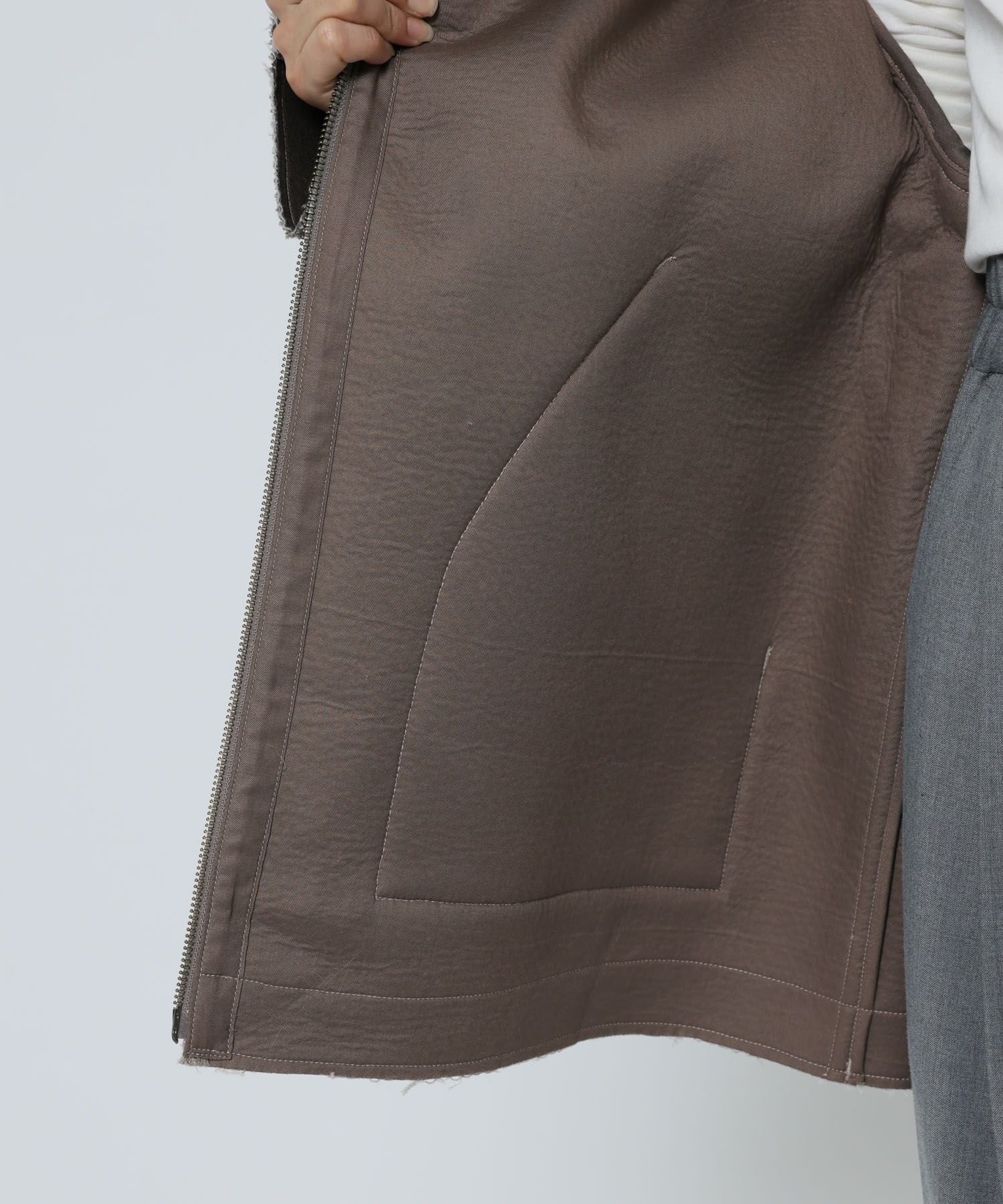 BABYLONE「カルゼボンディングコート」|ピーコート|