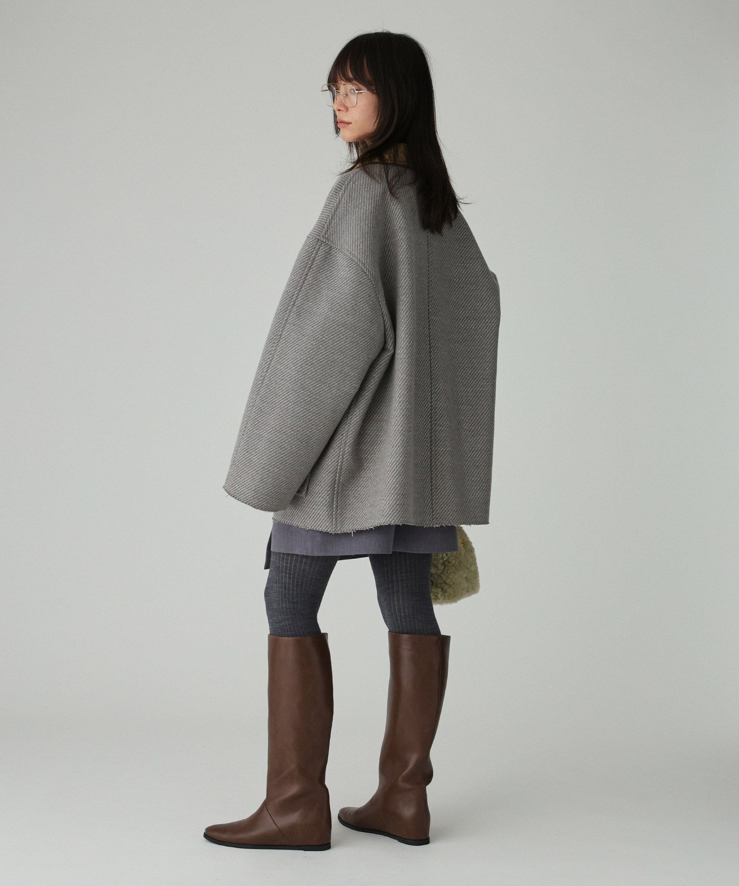 BABYLONE「カルゼボンディングコート」|ピーコート|