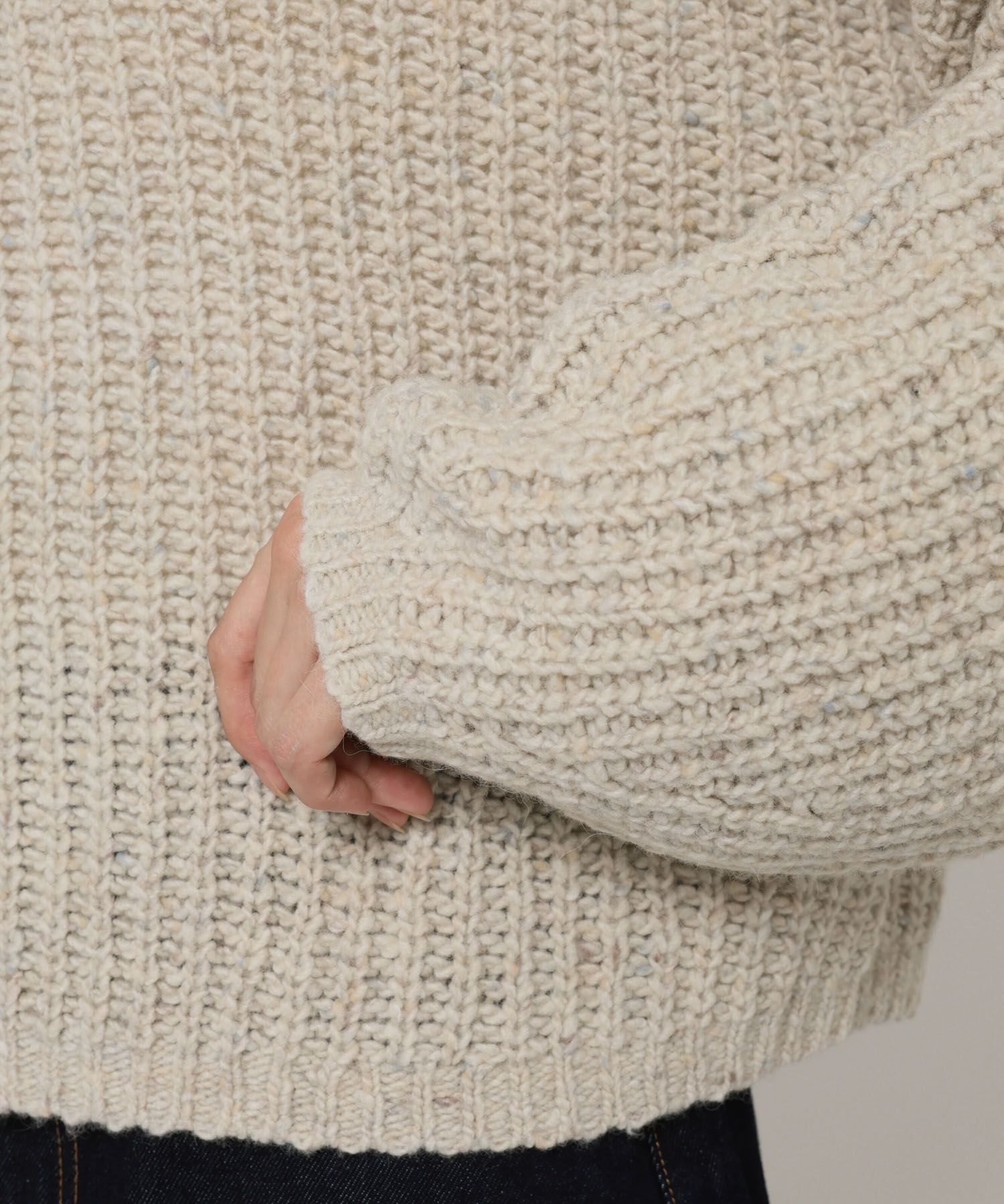 BABYLONE「カラーネップニット」|ニット・セーター|