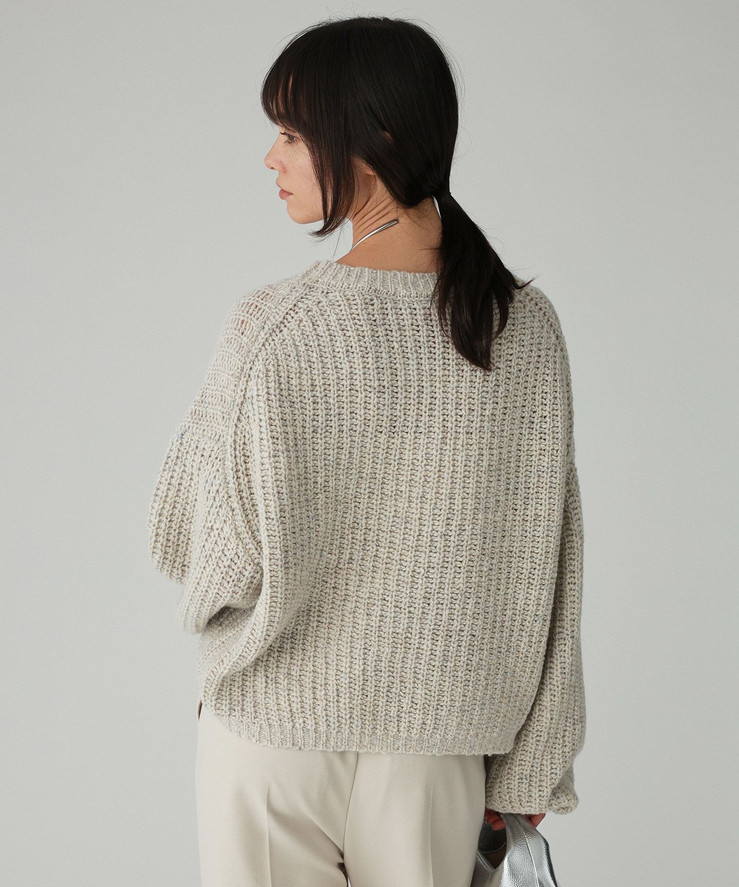 BABYLONE「カラーネップニット」|ニット・セーター|