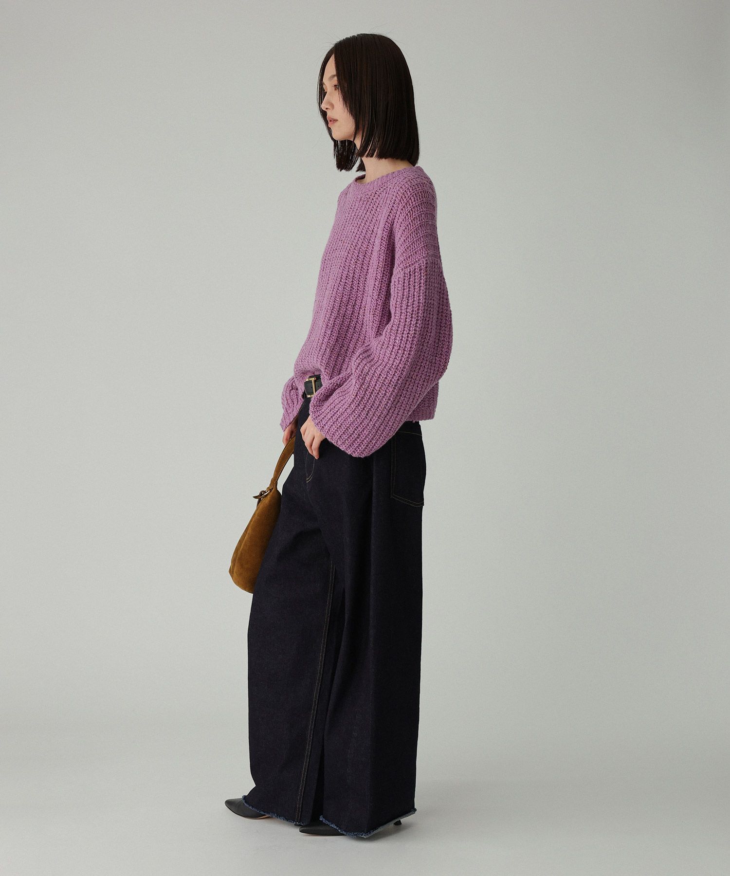 BABYLONE「カラーネップニット」|ニット・セーター|